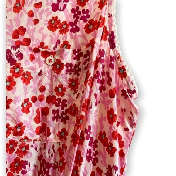 NWT Poupette St Barth Mini Dress, Felicia Floal Mini Dress, Pink Daffodil - Picture 9 of 15